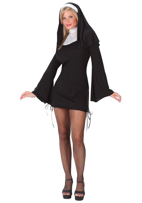 Sexy Halloween Costume Naughty Nun Costume W Dress And Headpiece