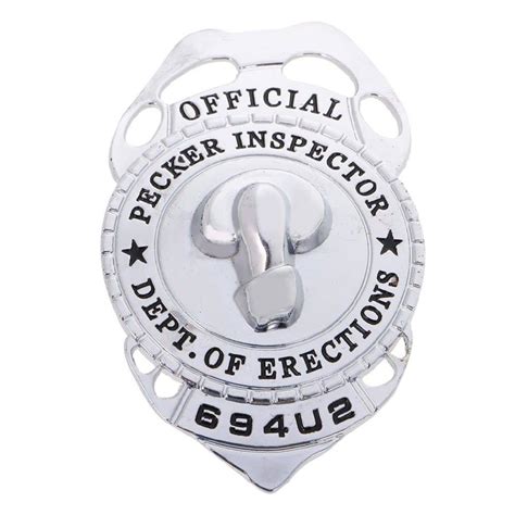 pecker inspector badge groove