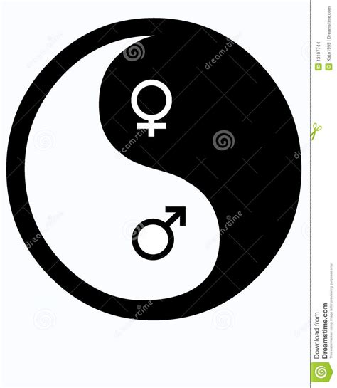 Male And Female Yin Yang Stock Illustration Illustration