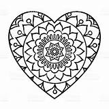 Mandala Heart Earth Coloring Mandalas Para Corazon Colorear Drawing Clipart Doodle Vector Pages Shaped Stock Clipground Simple Kids Corazón Royalty sketch template