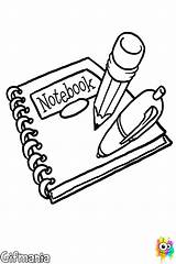 Dibujo Cuaderno Notebooks Visitar Escuela sketch template