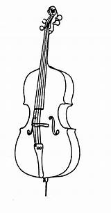 Cello Clipart Instruments String Coloring Bass Clip Violin Cliparts Music Instrument Double Instrumente Drawing Die Drawings Orchestra Easy Pages Family sketch template