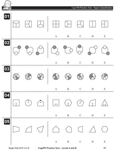 cogat practice test kindergarten printable printable templates