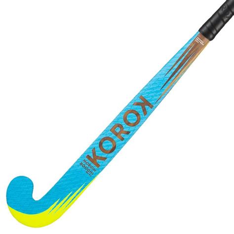 korok zaalhockeystick voor beginnende kinderen hout fh lichtblauw decathlonnl