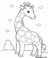 Coloring Baby Pages Animals Giraffe Printable Kids Animal Pair Print Cute Color Jungle Cartoon Book Tegninger Drawings Giraffes Fargelegge Girafe sketch template