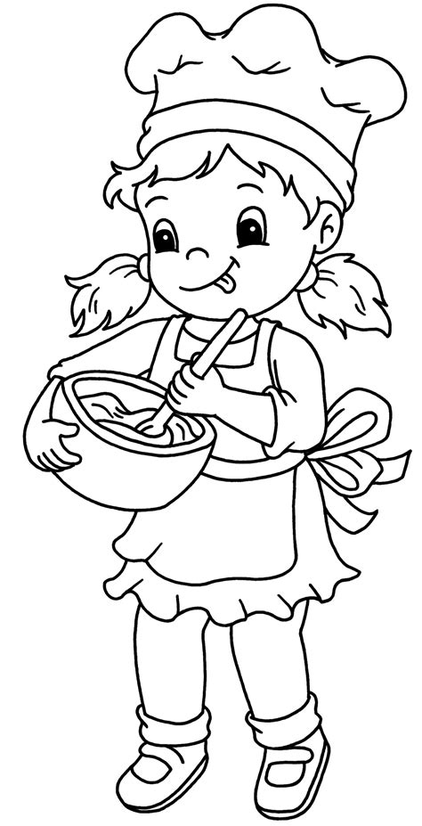 baker  jobs printable coloring pages
