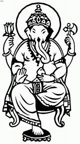 Ganesha Ausmalbilder Ausmalbild Coloringhome sketch template