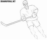Hockey Drawingforall Sportsman Stepan Ayvazyan sketch template