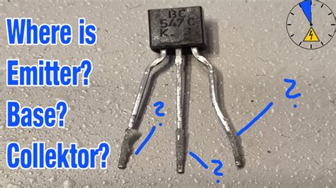 find  basis collector emitter transistor  multimeter youtube
