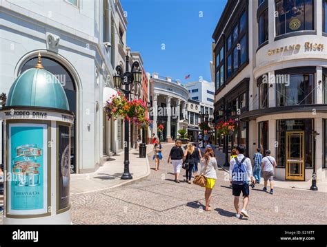 shops   rodeo drive beverly hills los angeles california usa stock photo alamy