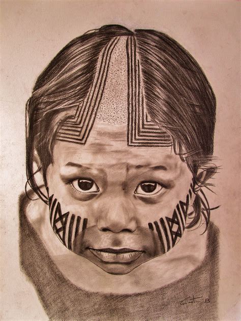 kayapo indios brasileiros pinturas indigena desenho de rosto