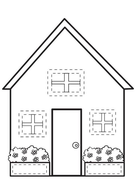 houses  homes coloring pages  kids house colouring pages