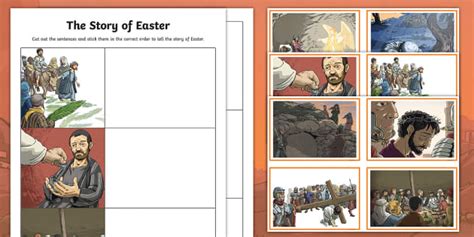 story  easter story sequencingrecount activity pack