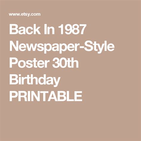 printable newspaper poster  digital etsy diy
