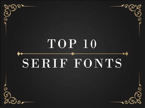 top  serif fonts inkyy