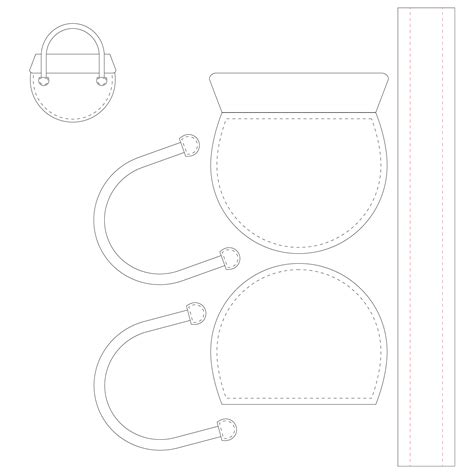 leather handbag patterns printable     printablee