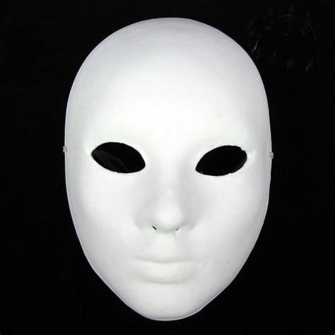 hand painting diy plain white masks women men thicken