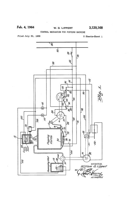 patent  control mechanism  popcorn machine google patents