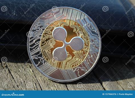 ripple coinmacro shotcryptocurrency business  trading concept close  shot stock photo