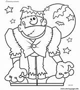 Halloween Coloring Pages Monster Printable Tree Spooky Color Print Book Kids Sheets Info Getcolorings Choose Board Col sketch template