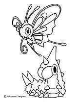 Wurmple Beautifly Mudkip Papillon Hellokids Colorier Zangoose Colouring Tekeningen Coloringhome sketch template