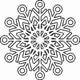 Coloring Wecoloringpage Snowflake sketch template