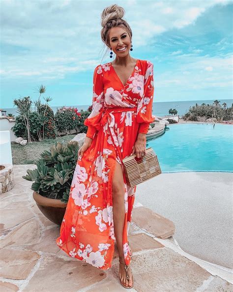 The Prettiest Coral Maxi Dress For Cabo Day One 🌵 Cabo Is So Gorgeous
