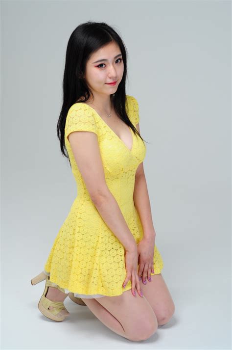 joohee in a yellow mini dress sansan s world