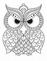 Dessin Hibou Imprimer Colorier Gufo Mandala Coloriage Artherapie Hiboux Mandalas Chouette Owl Gratuitement Coloriages sketch template