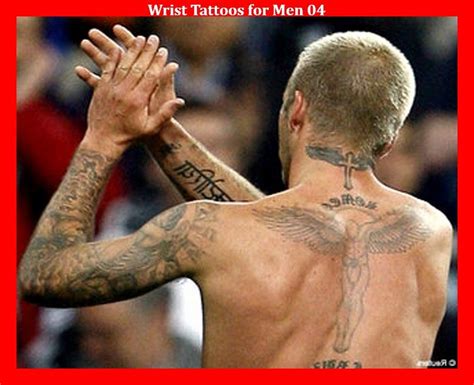 wrist tattoos for men 04 david beckham tattoos david beckham back