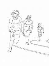 Athletics Coloring Pages Race 5000m Printable Kids Sports Sport Hellokids Colouring Color Athlete Beautiful Print Do Relay sketch template