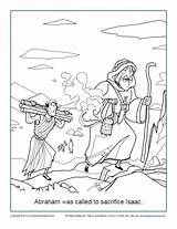 Abraham Isaac Sacrifice Giver Genesis Sundayschoolzone Cheerful Sketch sketch template