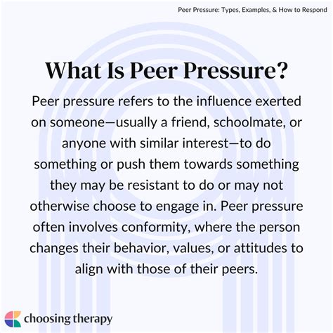 Peer Pressure Types Examples How To Respond