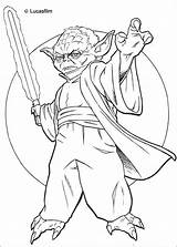 Yoda Coloring Wars Star Pages Print Color Kids sketch template