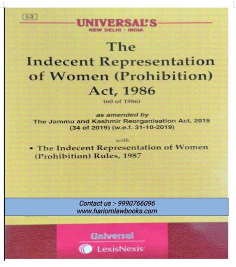 The Indecent Representation Of Women Prohibition Act 1986