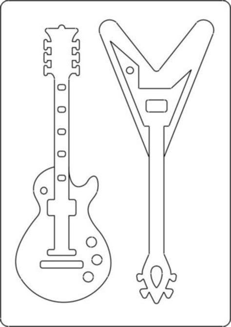 size template  style guitar  guitars