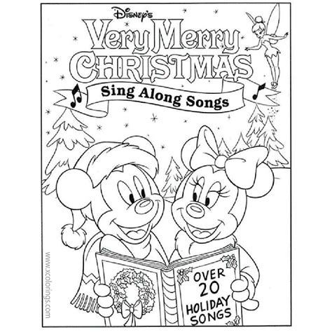 mickey mouse christmas coloring pages sing  songs xcoloringscom