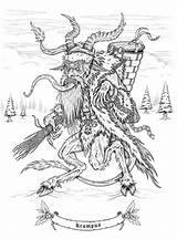 Christmas Creepy Krampus Coloring Book Macabre Sam Merry Mister Shearon Pages Nerdmuch Review Cool Stuff sketch template