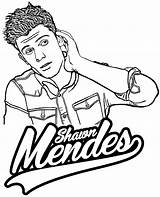 Shawn Mendes sketch template