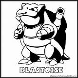 Blastoise sketch template