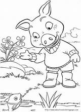 Jakers Coloring Pages Winks Piggley Kids sketch template