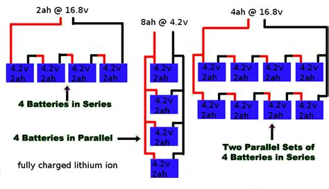 batteries parallel  series diy tek nut