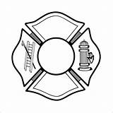 Maltese Firefighter Insignia Fireman Rescue Firemen sketch template