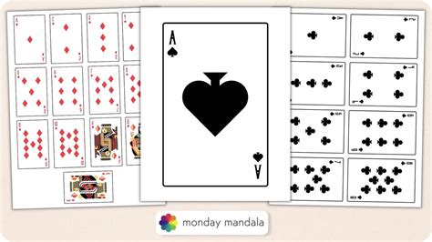 printable playing cards   sheets   sizes