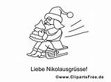Weihnachtsmann Schlitten Ausmalbilder Malvorlagen Malvorlage Advent sketch template