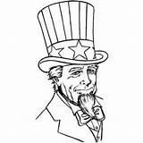Uncle Sam Coloring Getcolorings Serious Pages sketch template