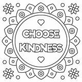 Kindness Kids Colouring Showing Coloritura Vettore Gentilezza Scelga Svg Quotes Inspirational sketch template
