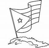 Puerto Rico Cuba Coloring Flag Pages Guatemala Flags Rican Drawing Jamaica Map America Color Caribbean Central Printable Filipino Chinese Supercoloring sketch template