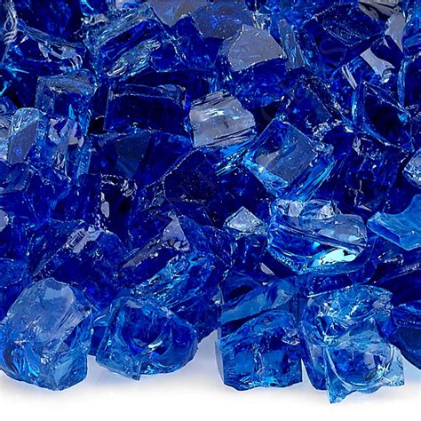 American Fire Glass 1 2 In Cobalt Blue Fire Glass 10 Lbs Bag Aff