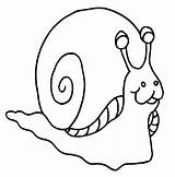 Snail Coloring Pages Color Animals Town sketch template